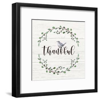 Thankful Sign-Elizabeth Tyndall-Framed Art Print