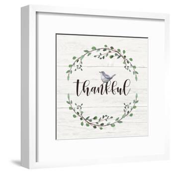 Thankful Sign-Elizabeth Tyndall-Framed Art Print
