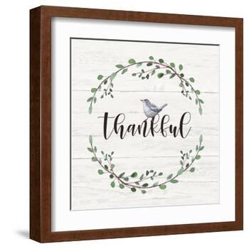 Thankful Sign-Elizabeth Tyndall-Framed Art Print