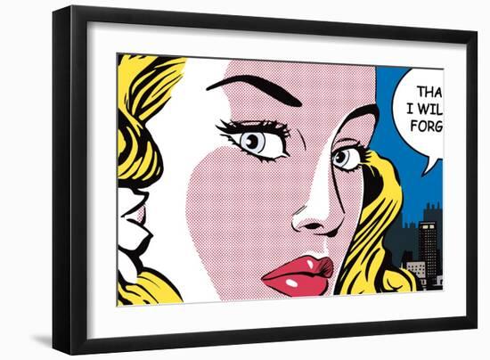 Thanks, I Will not Forget It-Sheila B.-Framed Art Print