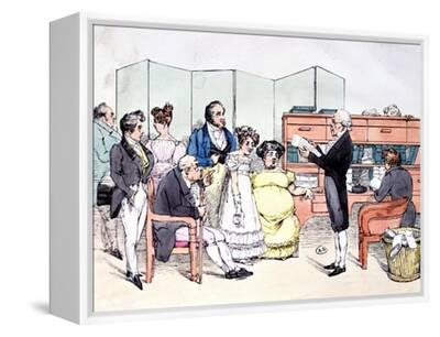 Thanks to the Dowry, Reading a Marriage Contract at the Lawyer Office, circa 1830' Giclee Print - Frederic Bouchot Thanks to the Dowry, Reading a Marriage Contract at the Lawyer Office, circa 1830' Giclee Print - Frederic Bouchot