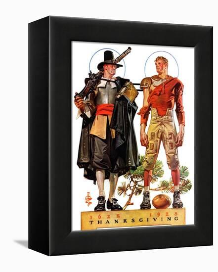 "Thanksgiving, 1628/1928,"November 24, 1928-Joseph Christian Leyendecker-Framed Premier Image Canvas