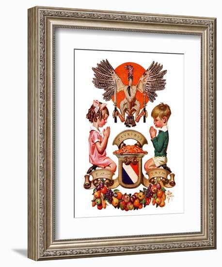 "Thanksgiving Crest,"November 26, 1932-Joseph Christian Leyendecker-Framed Giclee Print