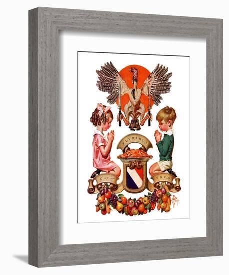 "Thanksgiving Crest,"November 26, 1932-Joseph Christian Leyendecker-Framed Giclee Print