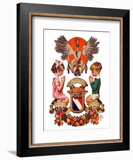 "Thanksgiving Crest,"November 26, 1932-Joseph Christian Leyendecker-Framed Giclee Print