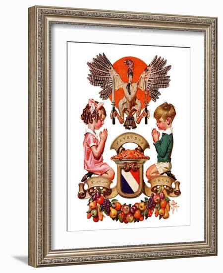 "Thanksgiving Crest,"November 26, 1932-Joseph Christian Leyendecker-Framed Giclee Print