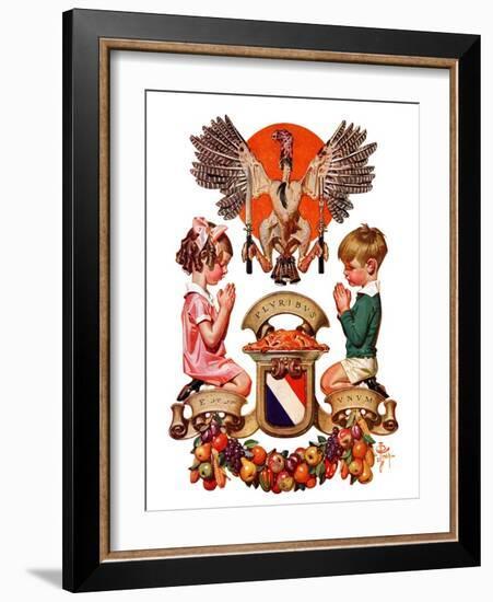 "Thanksgiving Crest,"November 26, 1932-Joseph Christian Leyendecker-Framed Giclee Print