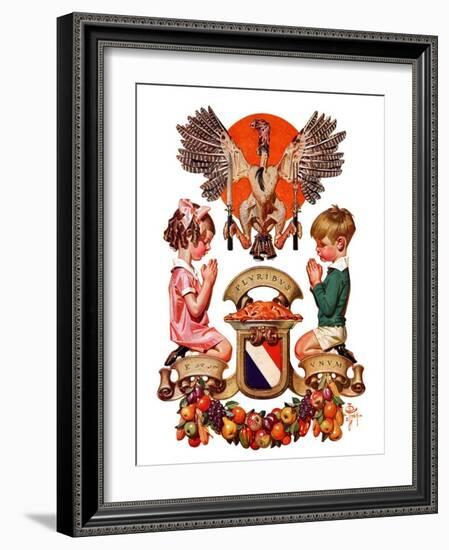 "Thanksgiving Crest,"November 26, 1932-Joseph Christian Leyendecker-Framed Giclee Print