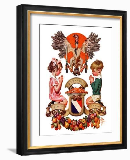 "Thanksgiving Crest,"November 26, 1932-Joseph Christian Leyendecker-Framed Giclee Print