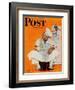 "Thanksgiving Day Blues" Saturday Evening Post Cover, November 28,1942-Norman Rockwell-Framed Giclee Print