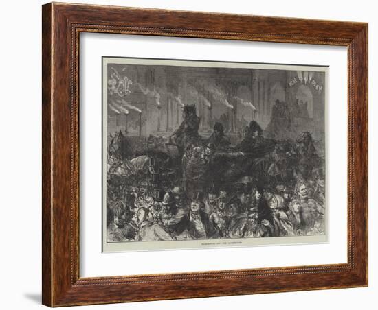 Thanksgiving Day, the Illuminations-Charles Robinson-Framed Giclee Print