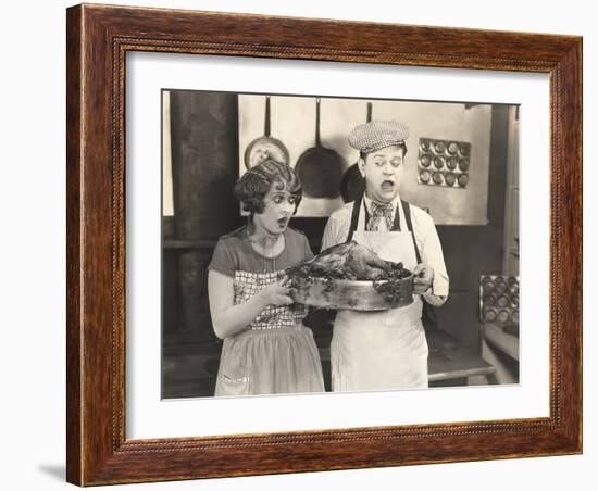 Thanksgiving Dinner Surprise-null-Framed Photo