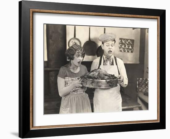 Thanksgiving Dinner Surprise-null-Framed Photo