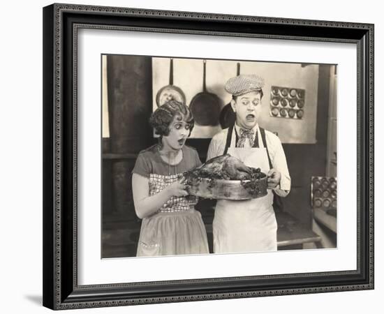 Thanksgiving Dinner Surprise-null-Framed Photo