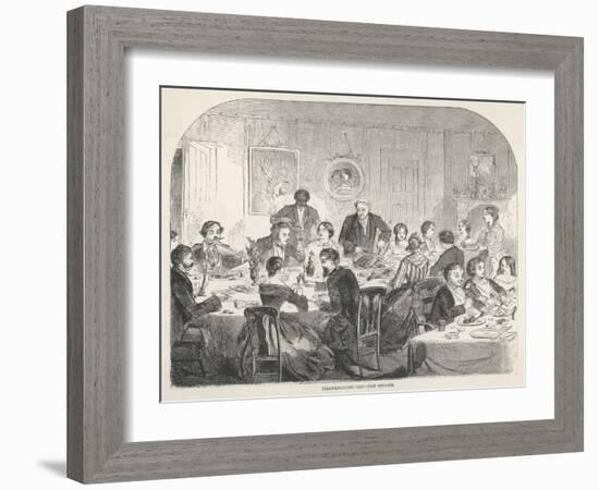 Thanksgiving Dinner-Winslow Homer-Framed Art Print