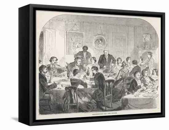 Thanksgiving Dinner-Winslow Homer-Framed Stretched Canvas