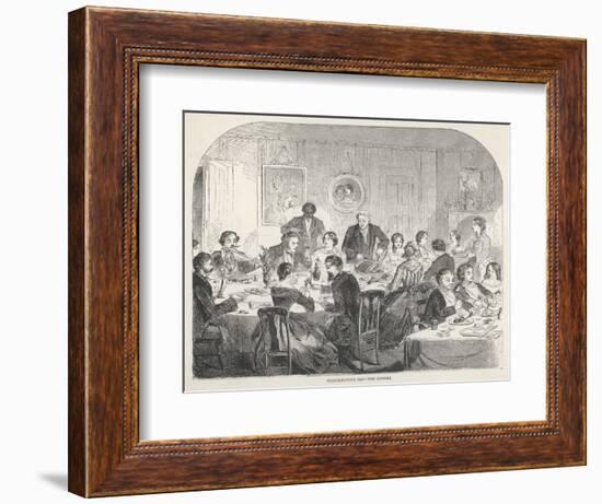 Thanksgiving Dinner-Winslow Homer-Framed Art Print