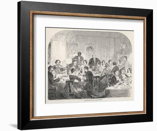 Thanksgiving Dinner-Winslow Homer-Framed Art Print