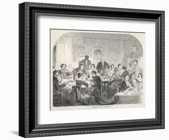 Thanksgiving Dinner-Winslow Homer-Framed Art Print