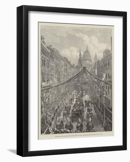 Thanksgiving for the Recovery of the Prince of Wales-null-Framed Giclee Print