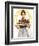 Thanksgiving (or Woman Holding Platter with Turkey)-Norman Rockwell-Framed Giclee Print