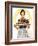 Thanksgiving (or Woman Holding Platter with Turkey)-Norman Rockwell-Framed Giclee Print