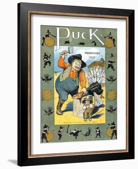 Thanksgiving Puck 1907-Louis M. Glackens-Framed Art Print