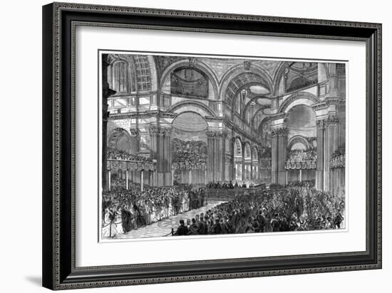 Thanksgiving Service in St Paul's Cathedral, London, 1900-null-Framed Giclee Print