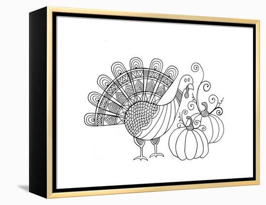 Thanksgiving Turkey-Neeti Goswami-Framed Stretched Canvas