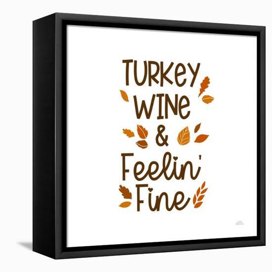 Thanksgiving Typography III-Laura Marshall-Framed Stretched Canvas