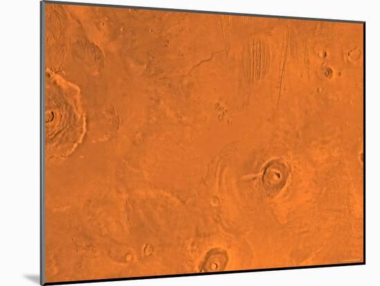 Tharsis Region of Mars-Stocktrek Images-Mounted Photographic Print