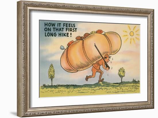 That First Long Hike-null-Framed Premium Giclee Print