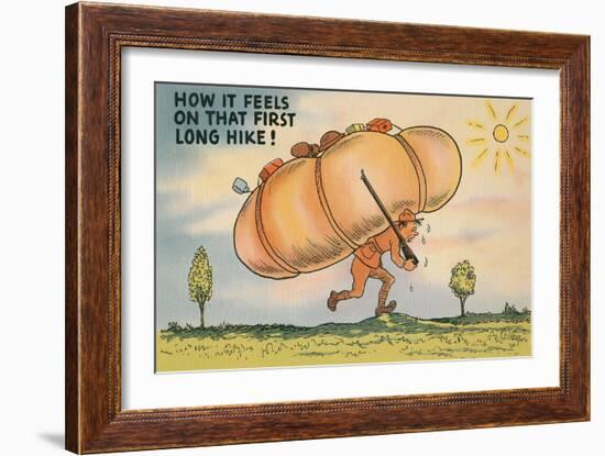 That First Long Hike-null-Framed Premium Giclee Print