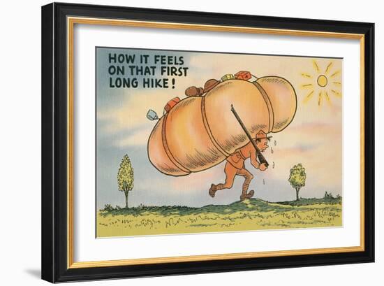 That First Long Hike-null-Framed Premium Giclee Print