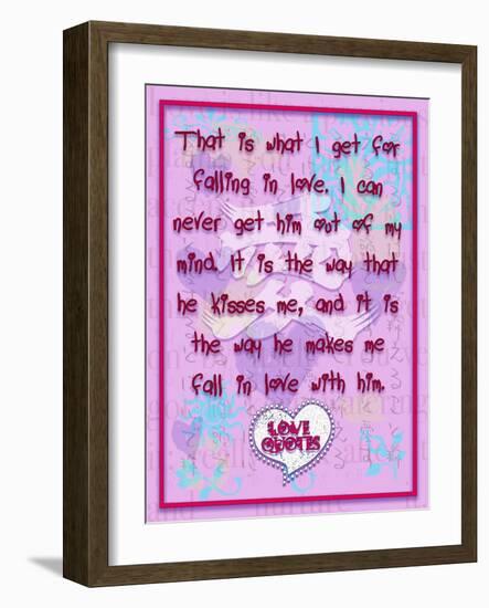That Is What I Get for Falling in Love-Cathy Cute-Framed Giclee Print