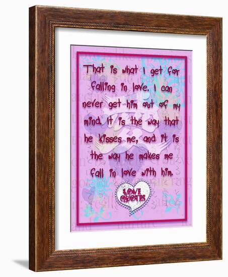 That Is What I Get for Falling in Love-Cathy Cute-Framed Giclee Print