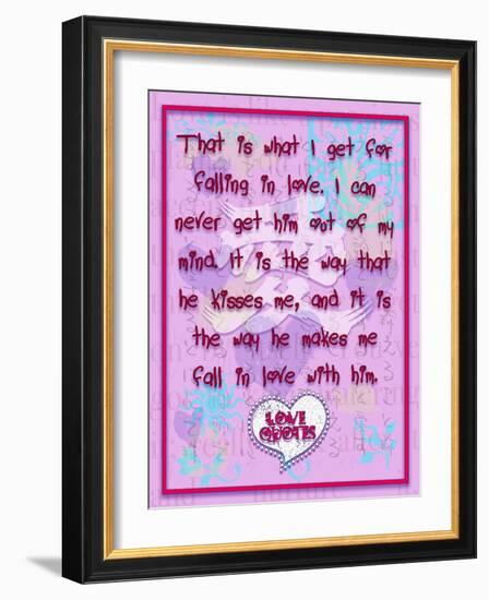 That Is What I Get for Falling in Love-Cathy Cute-Framed Giclee Print