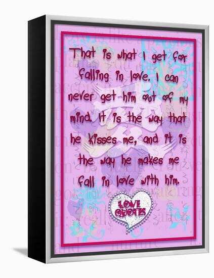 That Is What I Get for Falling in Love-Cathy Cute-Framed Premier Image Canvas