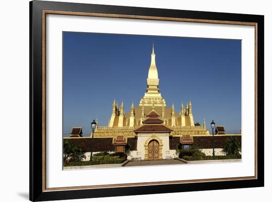 That Luang Stupa, Built in 1566 by King Setthathirat, Vientiane-Jean-Pierre De Mann-Framed Photographic Print