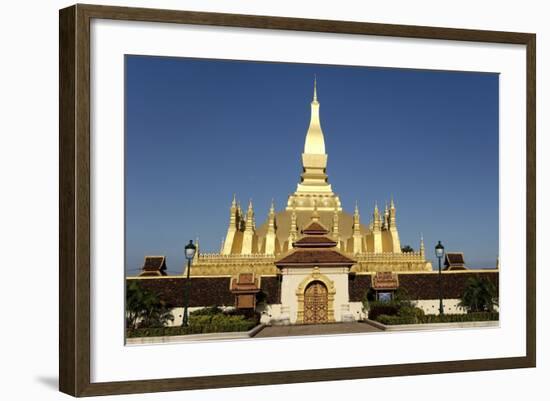 That Luang Stupa, Built in 1566 by King Setthathirat, Vientiane-Jean-Pierre De Mann-Framed Photographic Print