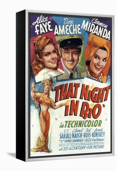 That Night In Rio, Alice Faye, Don Ameche, Carmen Miranda, 1941-null-Framed Stretched Canvas
