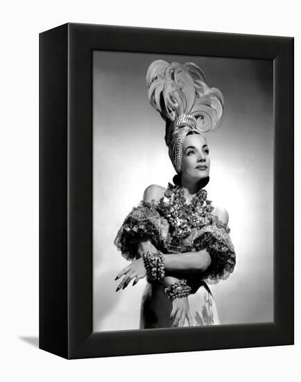 That Night in Rio, Carmen Miranda, 1941-null-Framed Stretched Canvas