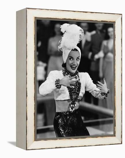 That Night In Rio, Carmen Miranda, 1941-null-Framed Stretched Canvas