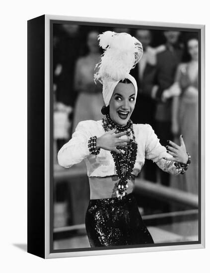 That Night In Rio, Carmen Miranda, 1941-null-Framed Stretched Canvas