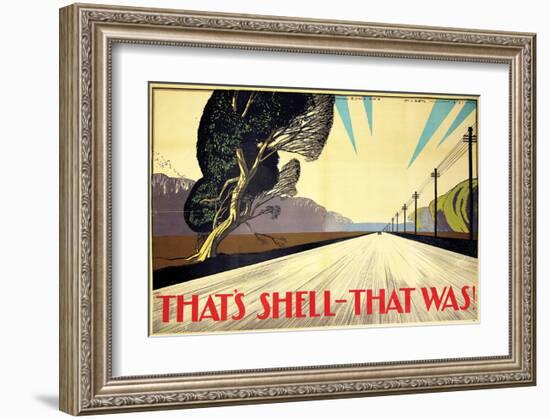 That's Shell - That Was! Road-null-Framed Art Print