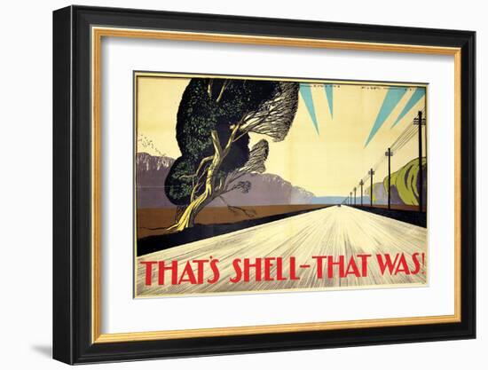 That's Shell - That Was! Road-null-Framed Art Print