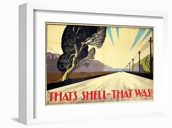 That's Shell - That Was! Road-null-Framed Art Print