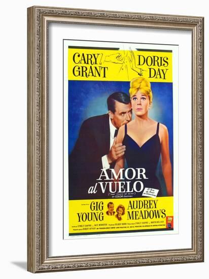 That Touch of Mink, Argentine Movie Poster, 1962-null-Framed Art Print