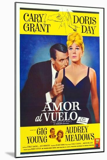 That Touch of Mink, Argentine Movie Poster, 1962-null-Mounted Art Print