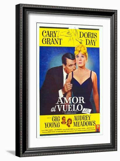 That Touch of Mink, Argentine Movie Poster, 1962-null-Framed Art Print